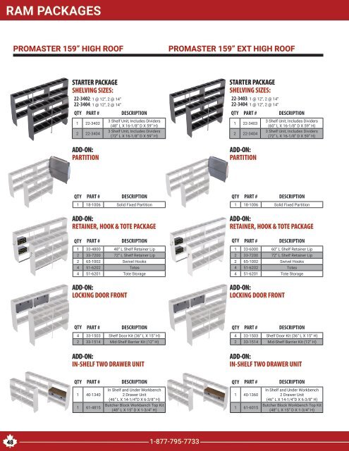 All Make Van Product Guide