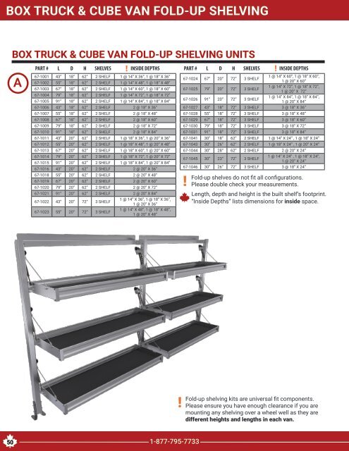 All Make Van Product Guide