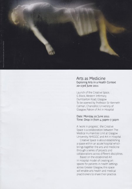 Arts as Medicine Seminar Programme