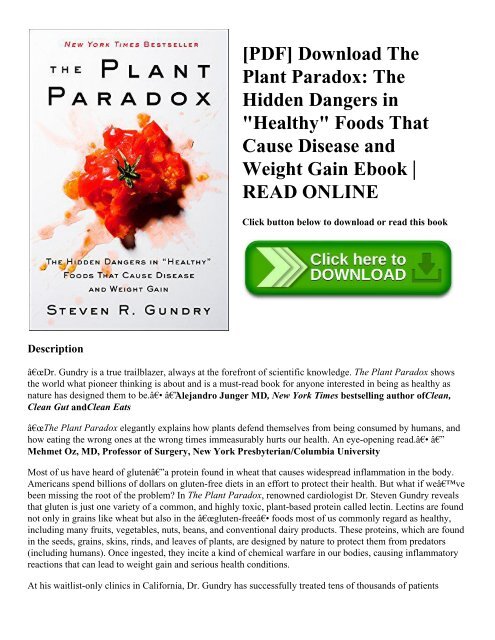 the plant paradox pdf download