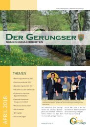 Der Gerungser - April 2018