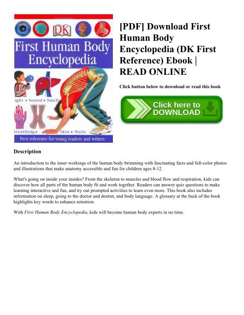 [PDF] Download First Human Body Encyclopedia (DK First Reference) Ebook ...