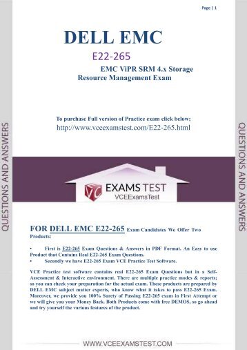 E22-265 Exam VCE demo