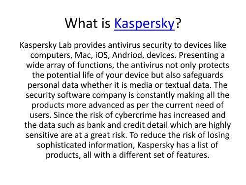 Kaspersky  Activation Support