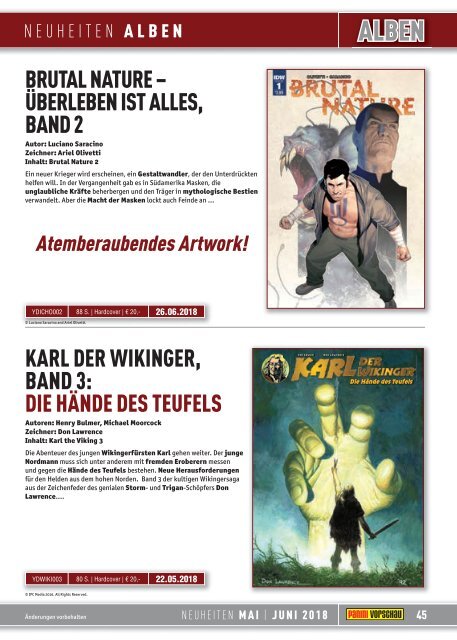 Panini Vorschau 79 - Neuheiten Mai/Juni 2018