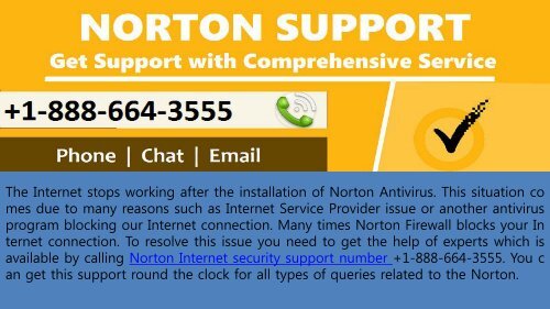 Norton Internet Security Customer Support Number +1-888-664-3555