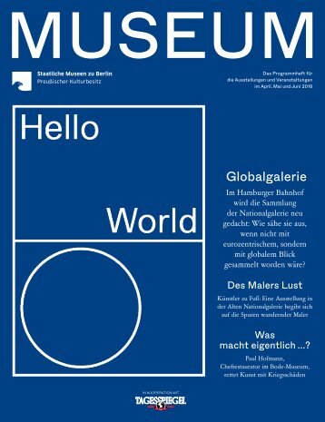 MUSEUM II 2018 - Programmheft der Staatlichen Museen zu Berlin