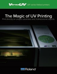 Roland LEF-200 Benchtop UV Flatbed Large Format Printers - PrintFinish.com