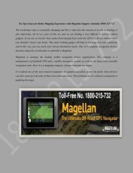 FIX GPS ISSUES FOR BETTER MAPPING EXPERIENCE WITH MAGELLAN SUPPORT AUSTRALIA 1800-215-732