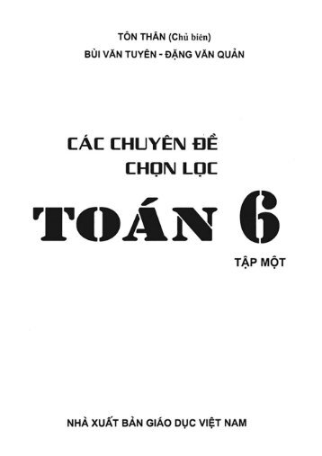 Các chuyên đề chọn lọc toán 6 (2013)