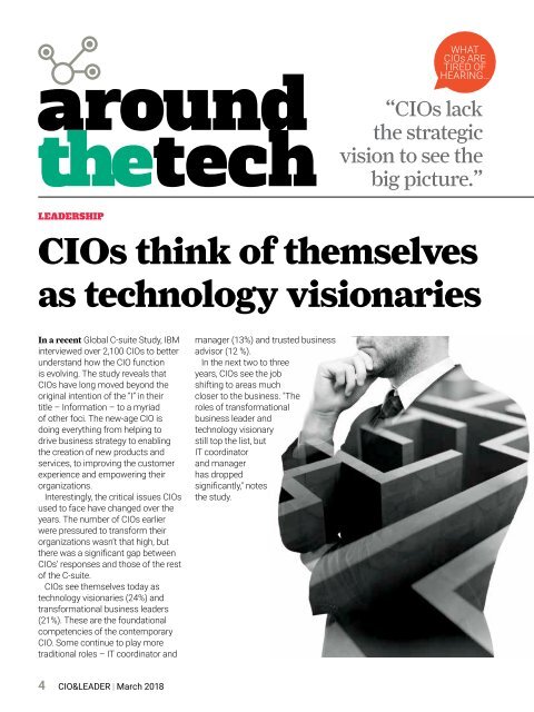 CIO &amp; LEADER-Issue-12-March 2018