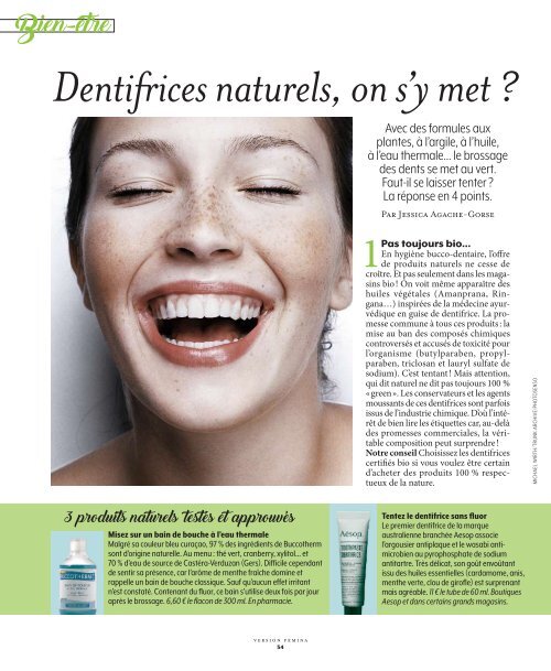 Bain de bouche bleu -  Version Femina