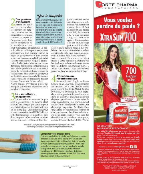 Bain de bouche bleu -  Version Femina