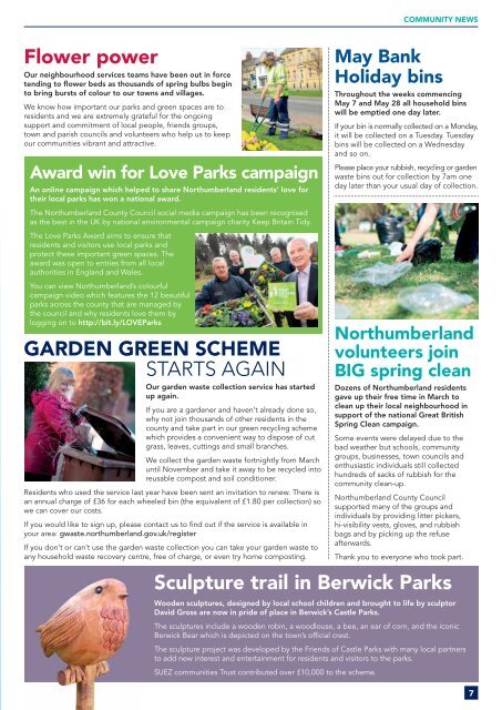 Northumberland News Spring 2018