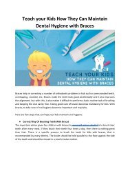 Maintaining Oral Health With Braces