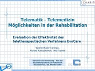 Telematik - Telemedizin Möglichkeiten in der Rehabilitation - Dr.Hein