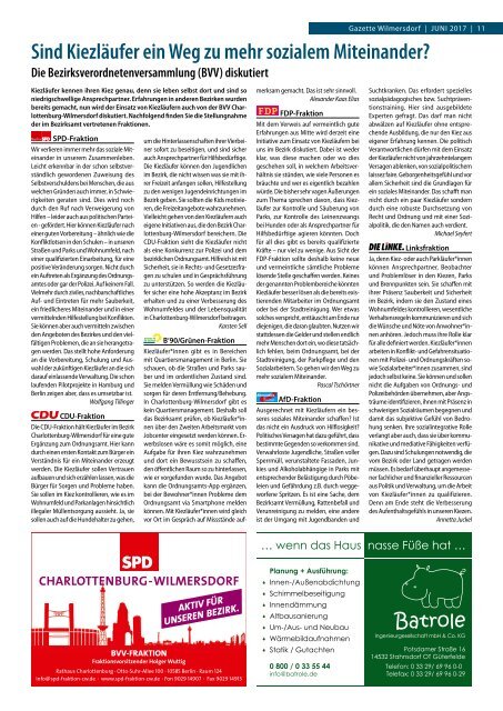 Gazette Wilmersdorf Nr. 6/2017