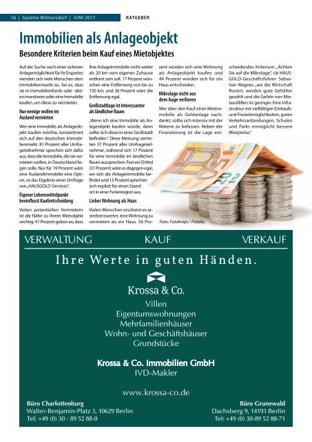 Gazette Wilmersdorf Nr. 6/2017