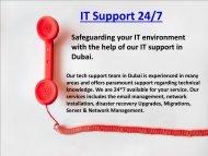 Get Reliable IT Support in Dubai available 24/7 Dial - 0502053269