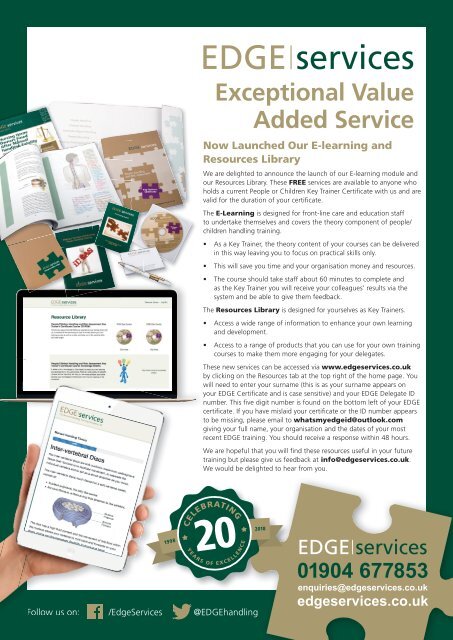 EDGE Services Newsletter March 2018