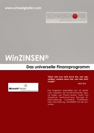 WinZINSEN® - SCHWEIGHOFER Manager