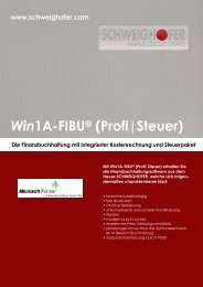 Win1A-FIBU® (Profi|Steuer) - SCHWEIGHOFER Manager
