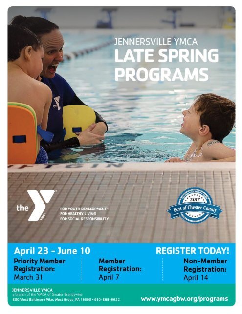 Jennersville YMCA -  Late Spring Programs 2018