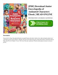 [PDF] Download Junior Encyclopedia of Animated Characters Ebook | READ ONLINE