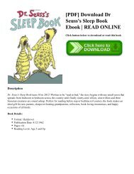 [PDF] Download Dr Seuss's Sleep Book Ebook | READ ONLINE