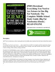 [PDF] Download Everything You Need to Ace Science in One Big Fat Notebook: The Complete Middle School Study Guide (Big Fat Notebooks) Ebook | READ ONLINE