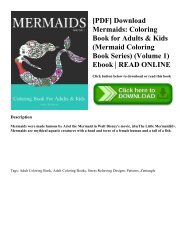 [PDF] Download Mermaids: Coloring Book for Adults & Kids (Mermaid Coloring Book Series) (Volume 1) Ebook | READ ONLINE