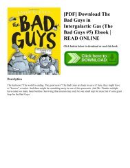[PDF] Download The Bad Guys in Intergalactic Gas (The Bad Guys #5) Ebook | READ ONLINE