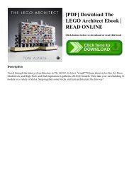 [PDF] Download The LEGO Architect Ebook | READ ONLINE