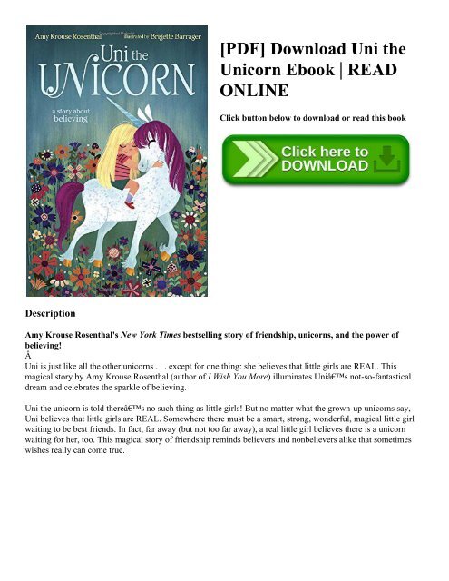 [PDF] Download Uni the Unicorn Ebook | READ ONLINE