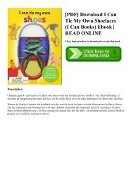 [PDF] Download I Can Tie My Own Shoelaces (I Can Books) Ebook | READ ONLINE