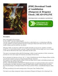 [PDF] Download Tomb of Annihilation (Dungeons & Dragons) Ebook | READ ONLINE