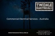 Commercial Electrical Services Australia - Twidale Electrical