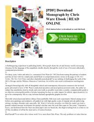 [PDF] Download Monograph by Chris Ware Ebook | READ ONLINE
