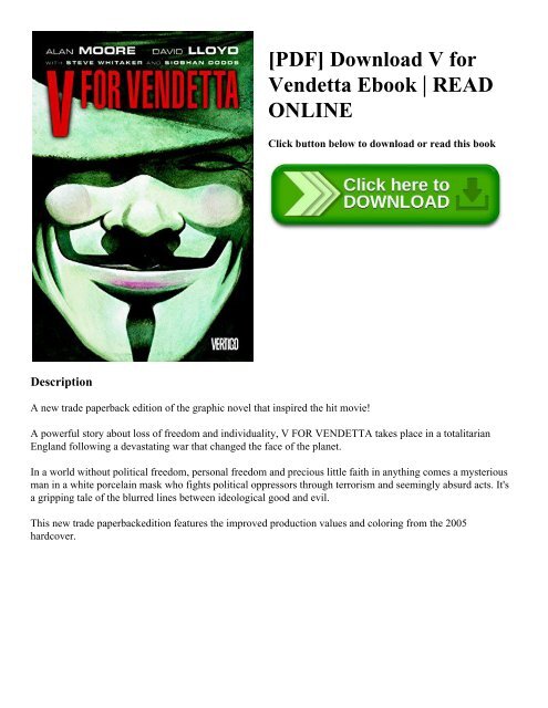 read v for vendetta online free read v for vendetta online free