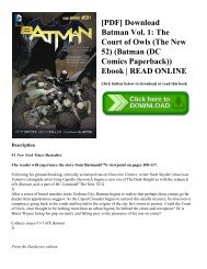 [PDF] Download Batman Vol. 1: The Court of Owls (The New 52) (Batman (DC Comics Paperback)) Ebook | READ ONLINE