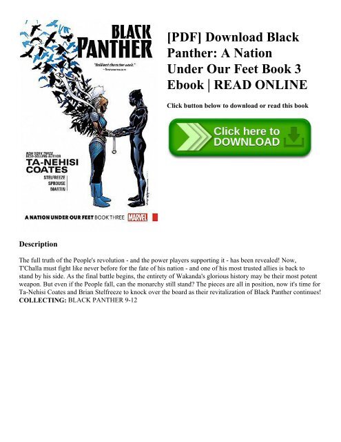 [PDF] Download Black Panther: A Nation Under Our Feet Book 3 Ebook | READ ONLINE