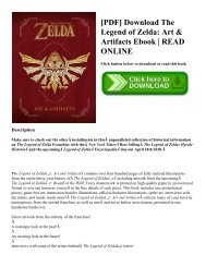 [PDF] Download The Legend of Zelda: Art & Artifacts Ebook | READ ONLINE