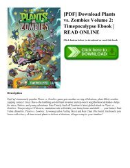 [PDF] Download Plants vs. Zombies Volume 2: Timepocalypse Ebook | READ ONLINE