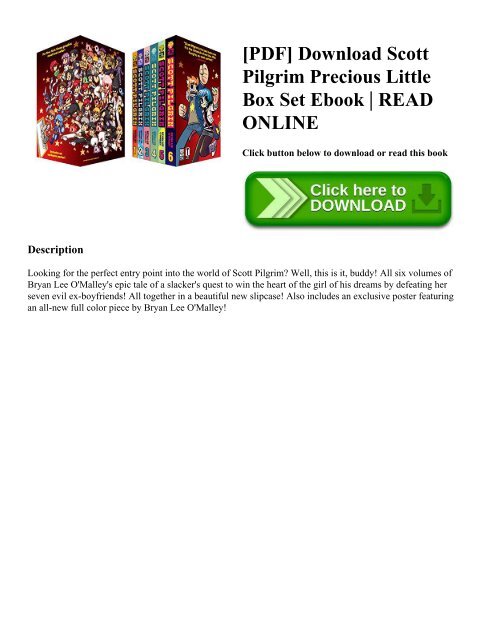 [PDF] Download Scott Pilgrim Precious Little Box Set Ebook | READ ONLINE