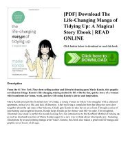[PDF] Download The Life-Changing Manga of Tidying Up A Magical Story Ebook READ ONLINE