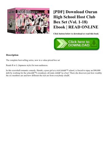 [PDF] Download Ouran High School Host Club Box Set (Vol. 1-18) Ebook | READ ONLINE