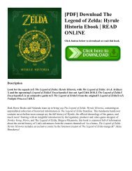 [PDF] Download The Legend of Zelda: Hyrule Historia Ebook | READ ONLINE