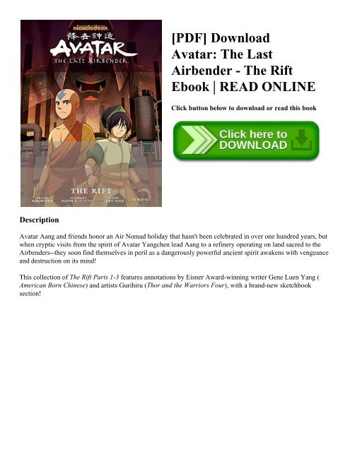 [PDF] Download Avatar: The Last Airbender - The Rift Ebook | READ ONLINE