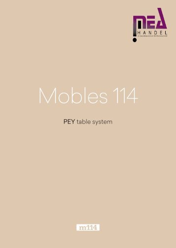 Pey Table System Mobles Katalog 2018