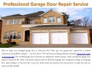 Professional Garage Door Repair Service